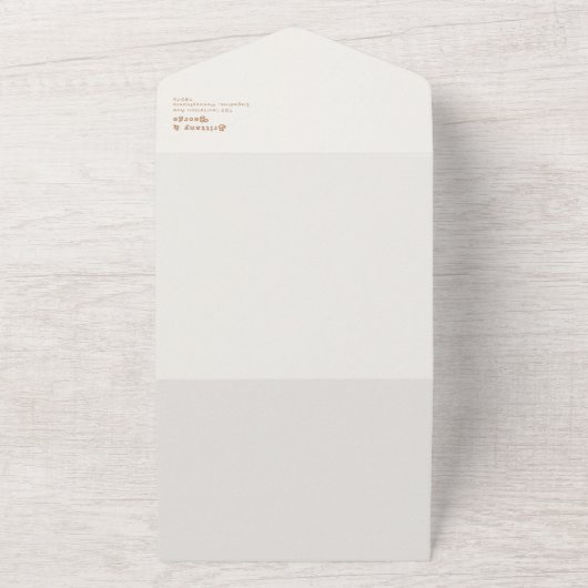 Retro Beach | Elfenbeinküste Siegel und Senden All In One Einladung (Außenbereich)