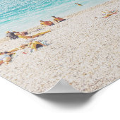 Retro Beach Foto Poster (Ecke)