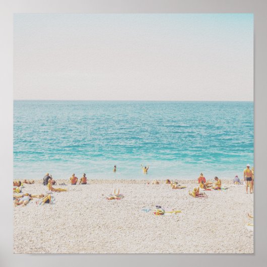 Retro Beach Foto Poster (Vorne)