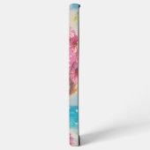 Retro Beach Girl mit Blumenbrille Samsung Galaxy Hülle (Linke Seite)