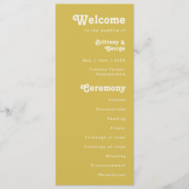 Retro Beach | Gold-Hochzeitsprogramm Programm