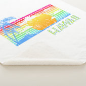 Retro Beach Hawaii Sunset Sherpadecke (3/4)