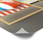 Retro Beach Poster (Ecke)