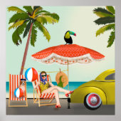 Retro Beach Poster (Vorne)