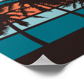 Retro Beach Poster (Ecke)