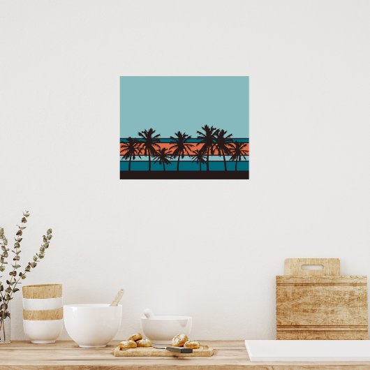 Retro Beach Poster (Küche)