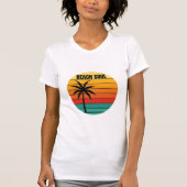 Retro Beach Soul Sunset Art Shirt (Vorderseite)