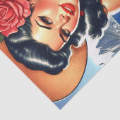 Retro Beach Summer Button-up Seidenpapier (Ausschnitt)