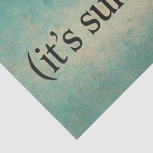 Retro Beach Sunset Decoupage "Salty Bleibe" Seidenpapier (Ausschnitt)