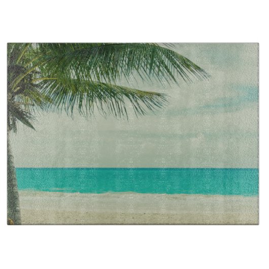 Retro Beach Thema Schneidebrett (Vorderseite)