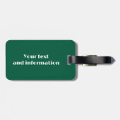 Retro Beach Travel Seascape Outdoors Gepäckanhänger (Rückseite horizontal)