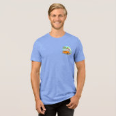 Retro Beach Van T-Shirt Tri-Blend Shirt (Vorderseite voll)