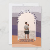 RETRO Beach Vibe Wedding Stationery FOTO Einladung (Vorderseite)