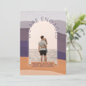 RETRO Beach Vibe Wedding Stationery FOTO Einladung (Stehend Vorderseite)