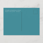 RETRO Beach Vibe Wedding Stationery FOTO Postkarte (Rückseite)