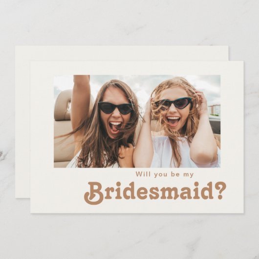 Retro Beach | Vorschlag für eine Karte für Elfenbe (Vorne/Hinten)