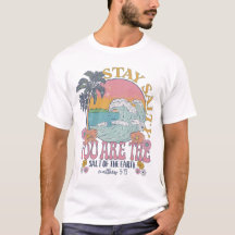 Retro Beach Wave, Salty Quote Bleibe, Christliches