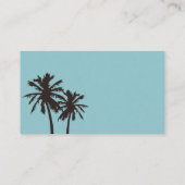 Retro Beach Wedding Website Beilagen Karten (Rückseite)