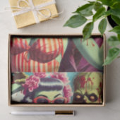 Retro Beach Zombie Button-Up Seidenpapier (Geschenk)