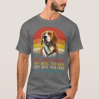 Retro-Beagle jeden Snack, den Sie machen jedes Ess T-Shirt