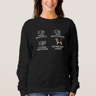 Retro Beagle Vintage Liebe Mama Vater Fur Baby Sweatshirt