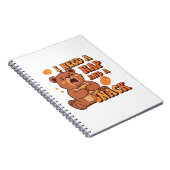 Retro Bear Nap First Lined Notebook Notizblock (Rechte Seite)