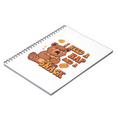 Retro Bear Nap First Lined Notebook Notizblock (Linke Seite)