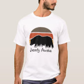 Retro Bearly Awake Vintag Sunset T-Shirt (Vorderseite)