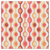 Retro Beat Muster Gelb Orange Stoff (Nahaufnahme)