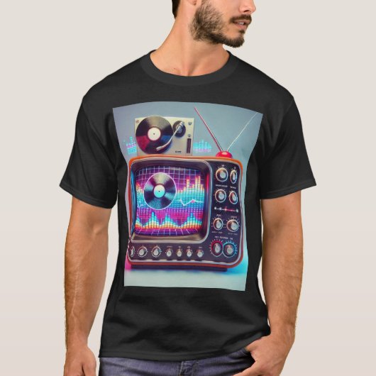 "Retro-Beatwave: Vintage Bilder, moderner Groove!" T-Shirt (Vorderseite)