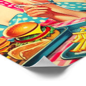 Retro Beauties Button Up Poster (Ecke)