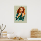 Retro Beauty 06 Poster (Küche)