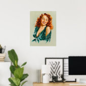 Retro Beauty 06 Poster (Heimbüro)