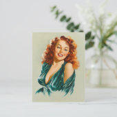 Retro Beauty 06 Postkarte (Stehend Vorderseite)