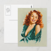 Retro Beauty 06 Postkarte (Vorne/Hinten)