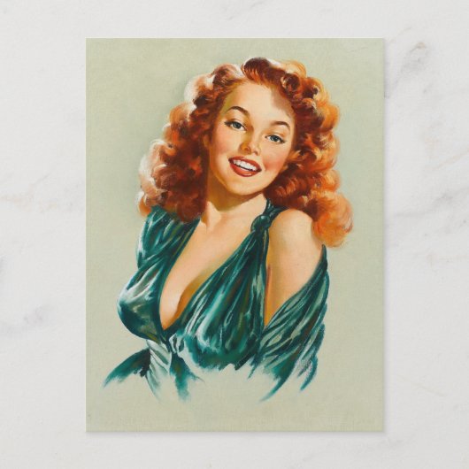 Retro Beauty 06 Postkarte (Vorderseite)