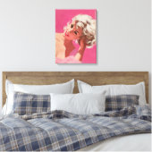 Retro Beauty 25 Leinwanddruck (Insitu (Schlafzimmer))