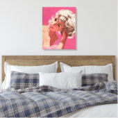 Retro Beauty 25 Leinwanddruck (Insitu (Schlafzimmer))
