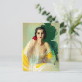 Retro Beauty 33 Postkarte (Stehend Vorderseite)
