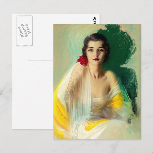 Retro Beauty 33 Postkarte (Vorne/Hinten)