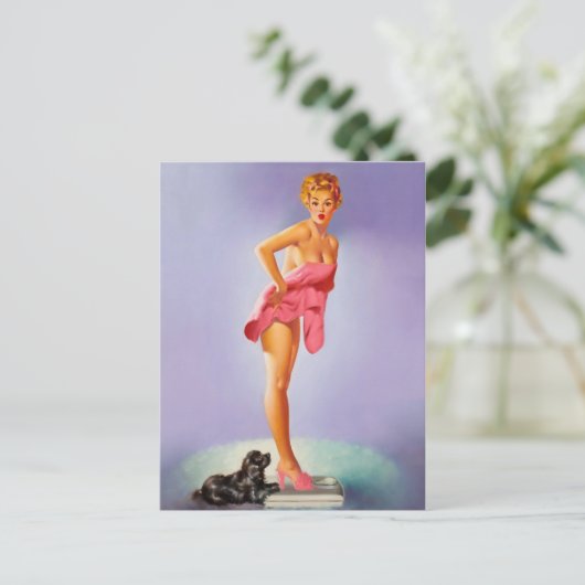 Retro Beauty 56 Postkarte (Stehend Vorderseite)