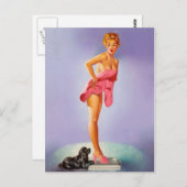 Retro Beauty 56 Postkarte (Vorne/Hinten)
