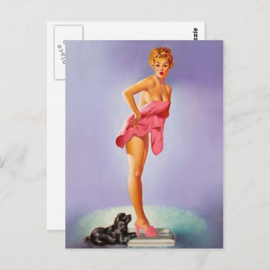 Retro Beauty 56 Postkarte (Vorne/Hinten)