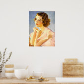 Retro Beauty 60 Poster (Küche)