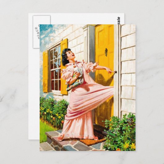 Retro Beauty 64 Postkarte (Vorne/Hinten)