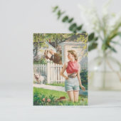 Retro Beauty 70 Postkarte (Stehend Vorderseite)
