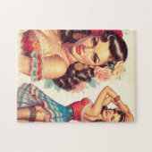 Retro Beauty Mexican Woman Puzzle (Horizontal)