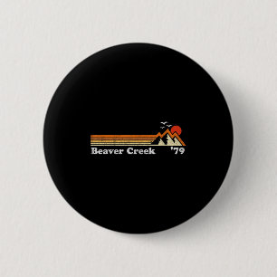Retro Beaver Creek Ski Resort Colorado Snowboard S Button