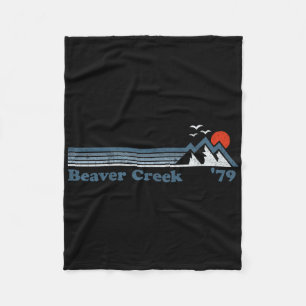 Retro Beaver Creek Ski Resort Colorado Snowboard S Fleecedecke