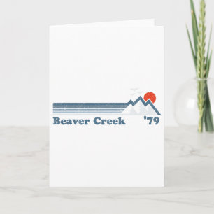 Retro Beaver Creek Ski Resort Colorado Snowboard S Karte
